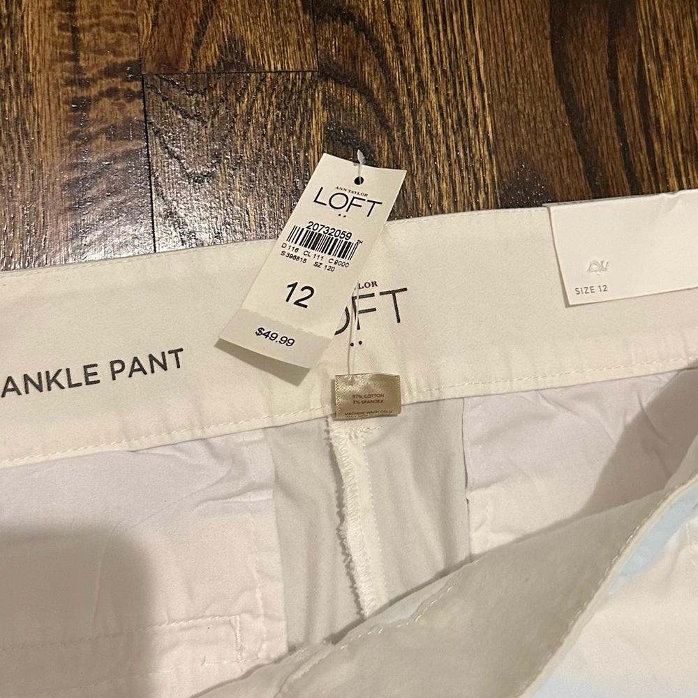 LOFT Curvy Fit Ankle Pant - Size 12 - Picture 3 of 5